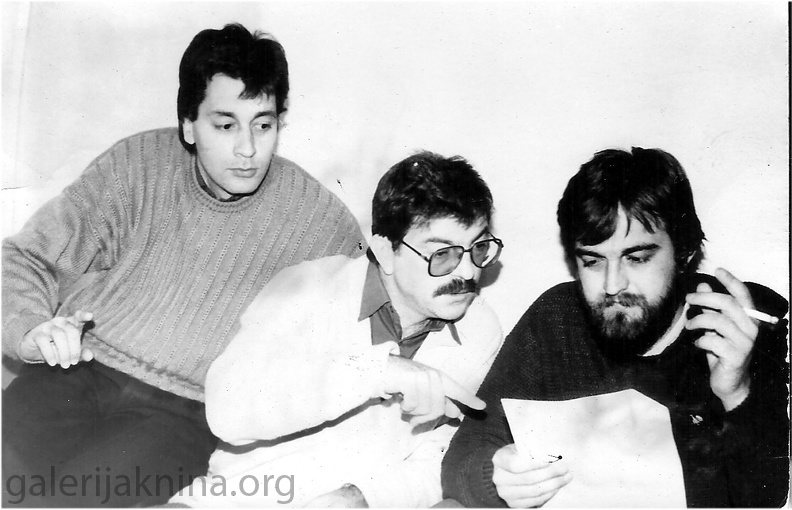 thumbnail_Zvonimir Jelić, Jovo Rašković i Srđan Radulović, rad na tvoričkom listu TVIK 1986..jpg