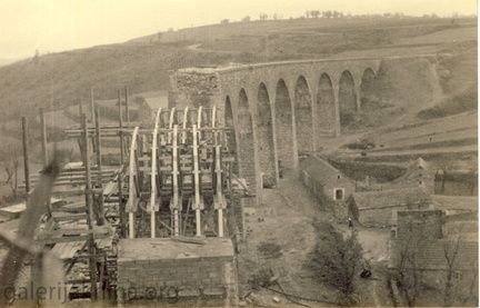 1945. Radovi na obnovi vijadukta Cupkovic.-