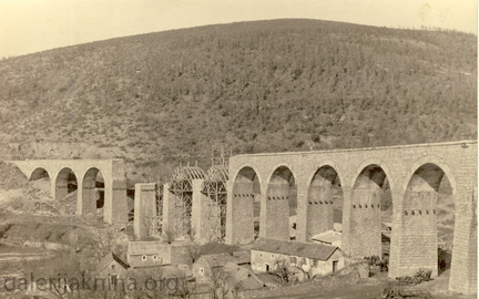 1945. Radovi na obnovi vijadukta Cupkovic.
