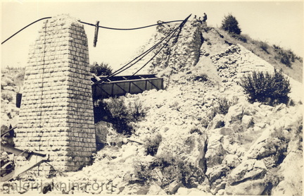 1945. VII 24. Porusen most Lika I u km. 112+014 pruge Ostarije-Split.