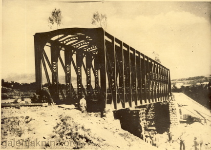 1945-46. Obnova mosta preko reke Radljevac kod Knina na pruzi Ostarije-Split